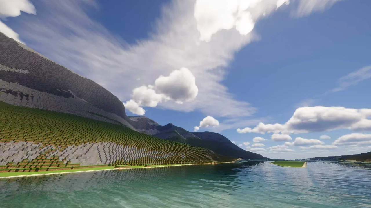 Colorado River-facing canyon terrain — Grand Canyon Minecraft map view