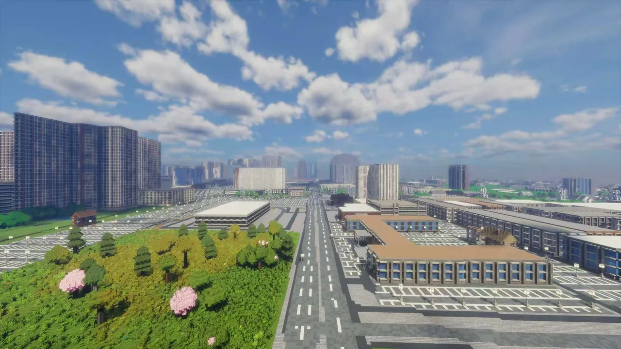 Las Vegas Minecraft Strip boulevard buildings