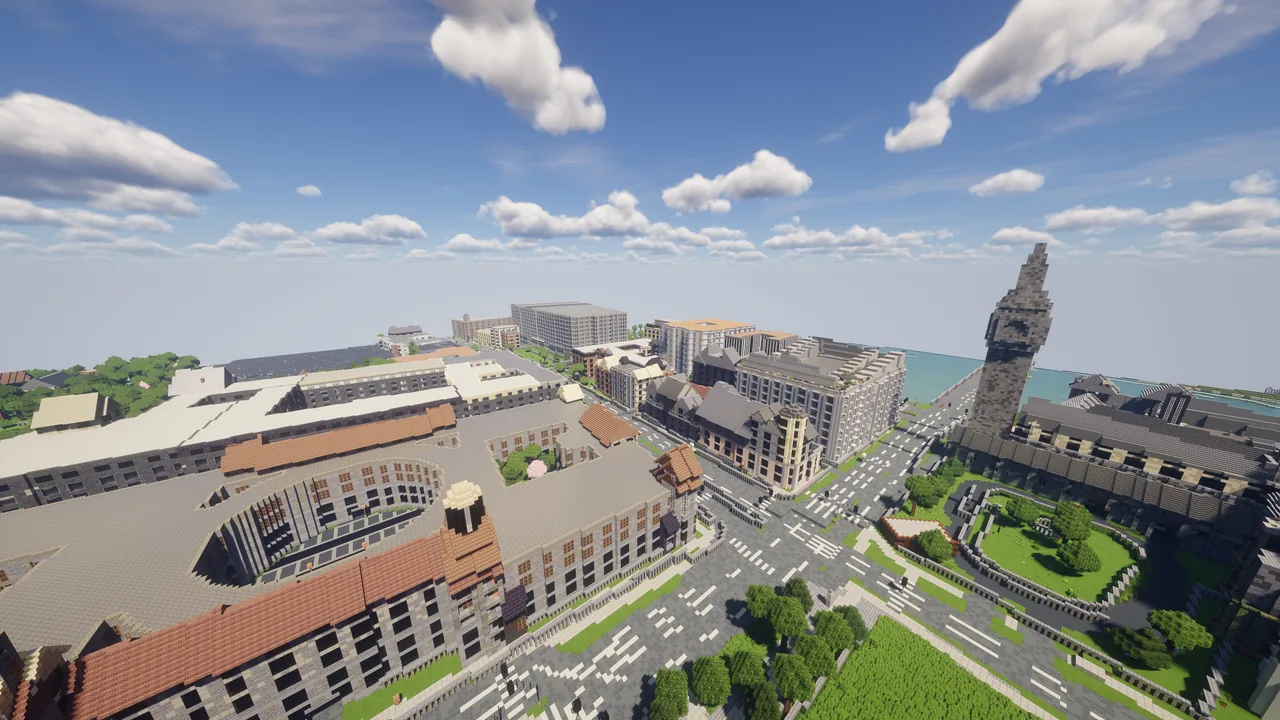 Central London bridges — London Minecraft map view