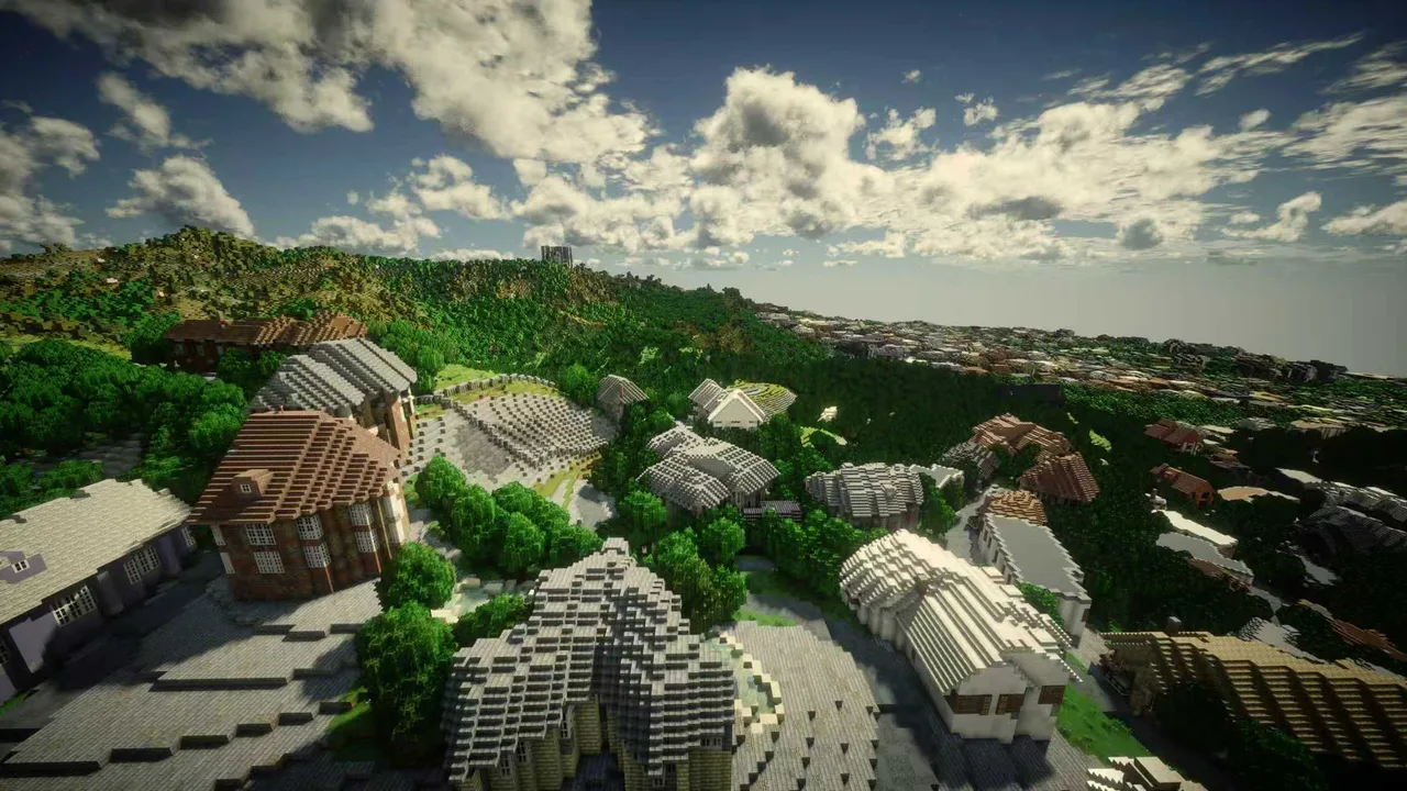 그리피스 파크 언덕과 도시 경계 — 로스앤젤레스 Minecraft map preview