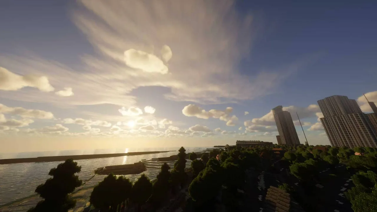 Brooklyn-facing bridges and waterfronts — New York City Minecraft map view