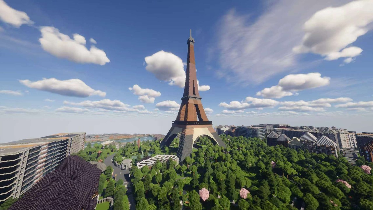 Paris Minecraft map preview