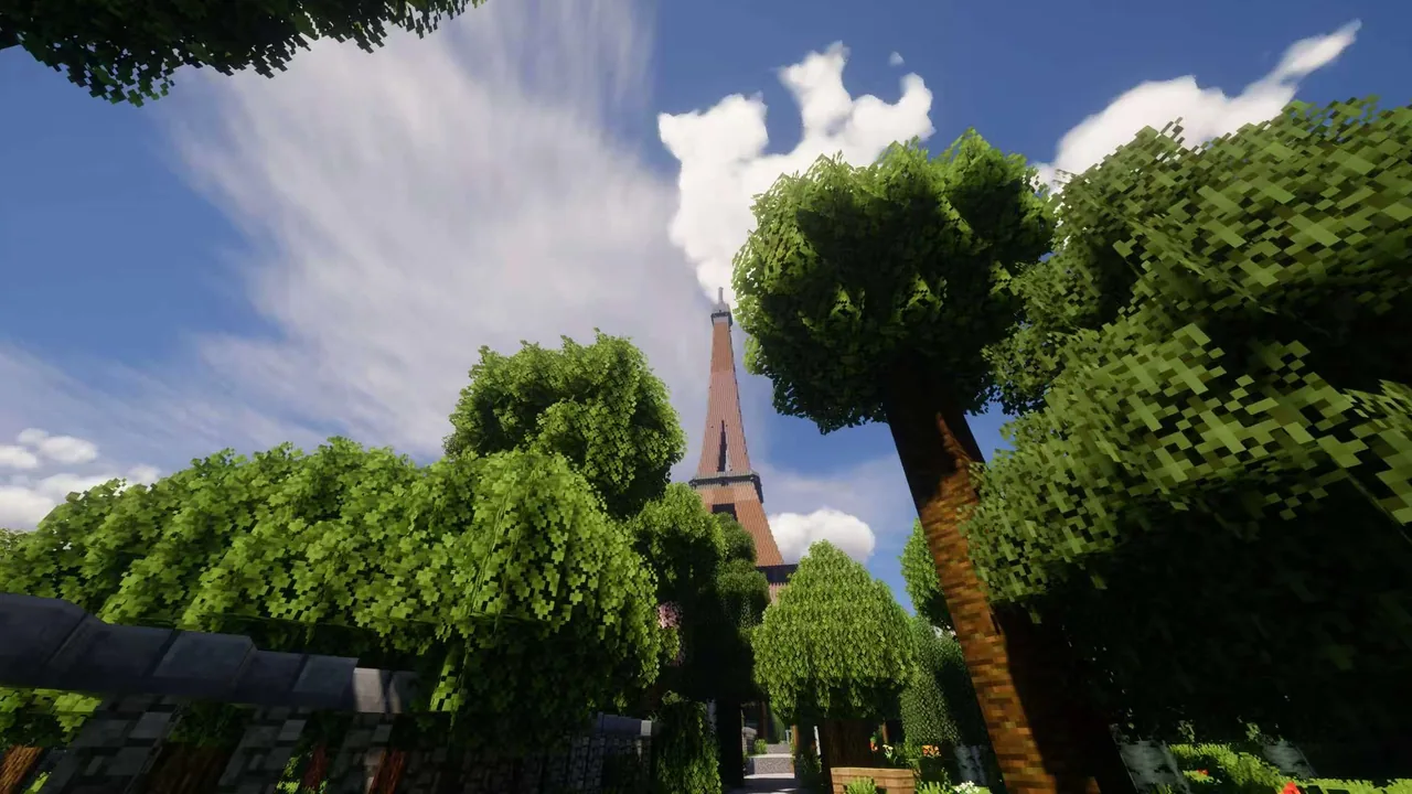 Champ de Mars — Paris Minecraft map view