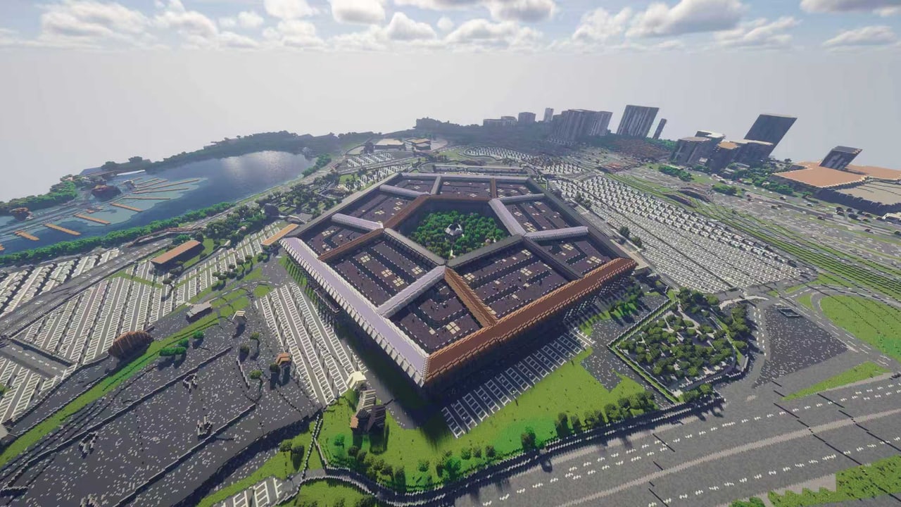 Pentagon Minecraft map preview
