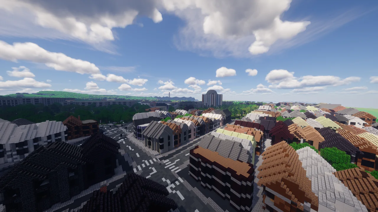 Náhled mapy Minecraft „San Francisco“: bloky severního San Francisca