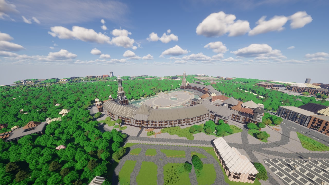 Plaza de España, Seville Minecraft map preview