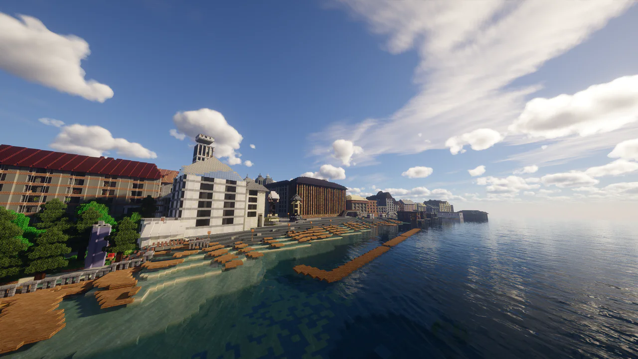 St Mark's outdoor area — Venice Grand Canal & St Mark's Square Minecraft map view